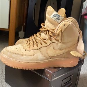 Air Force 1 High LV8 GS 'Flax' Shoes